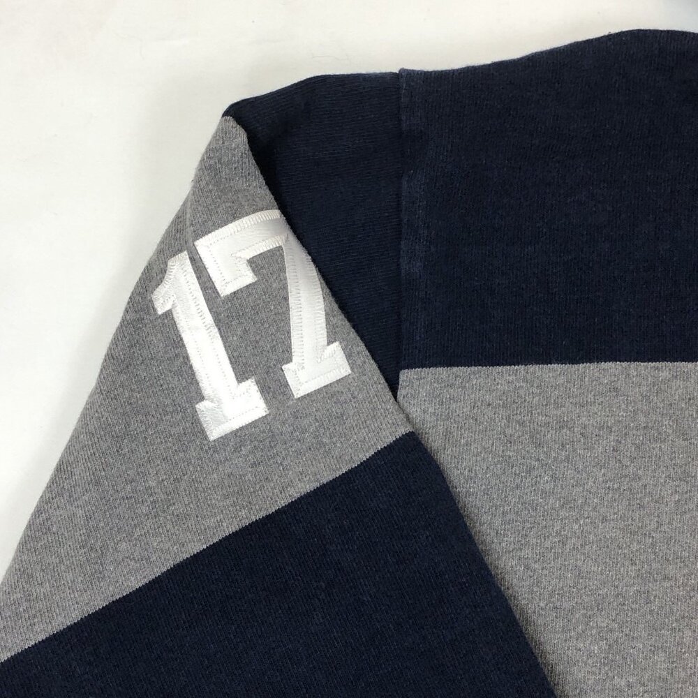 Villanova Lacrosse Barbarian Hooded Striped Rugby Long Sleeve #17 Mens Large - Picture 7 of 13